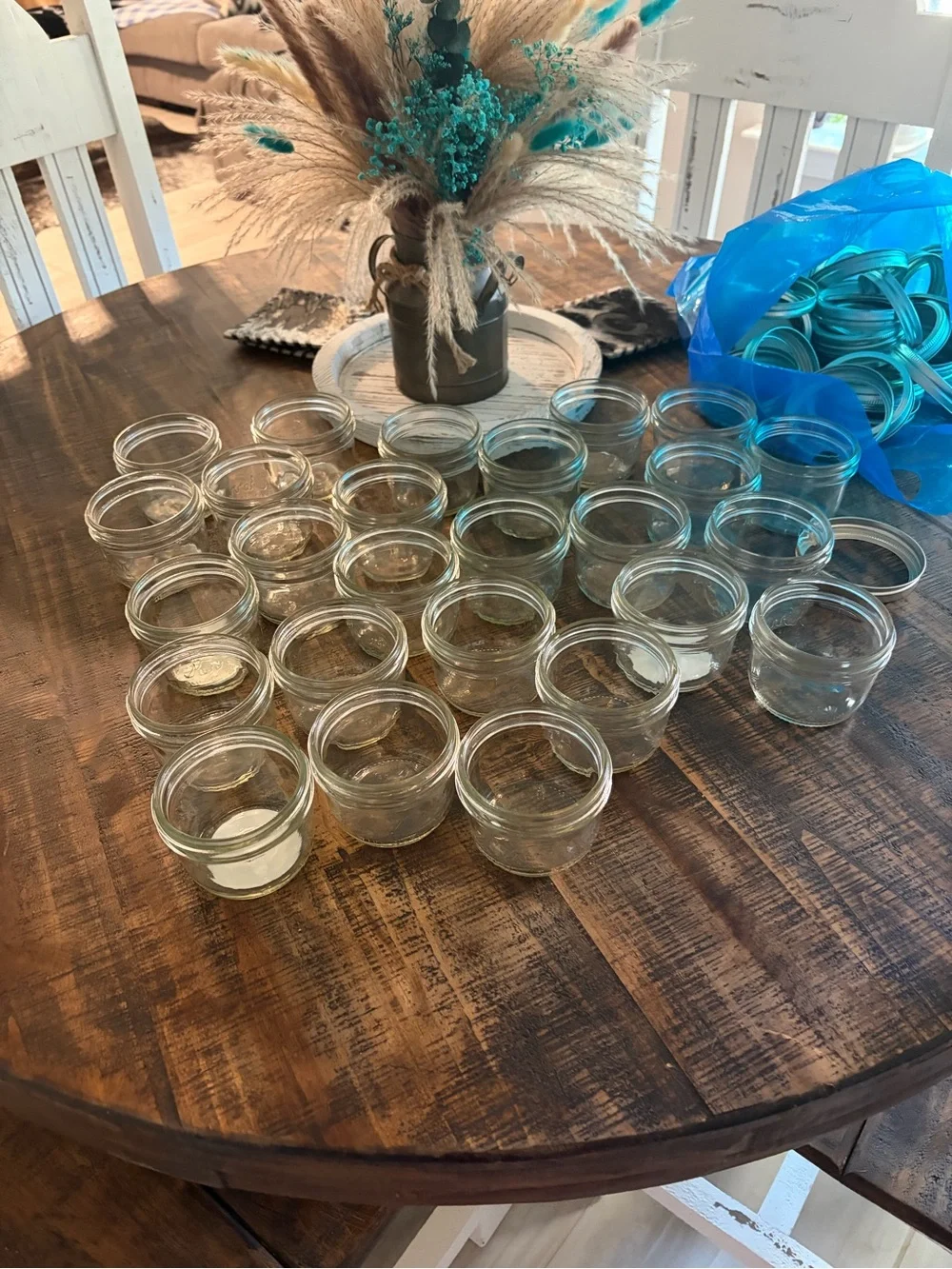 Clear Glass Jelly Jar by - Clear